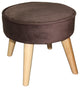 Useful Brown Suede Foot Stool