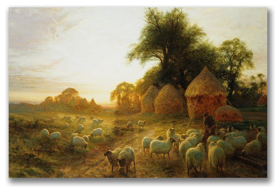 'Yon Yellow Sunset' Canvas Art by John Faraquharson