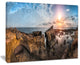 "Beach With Ancient Ruins Panorama" Landscape Wall Art Canvas Print, 40"x30"