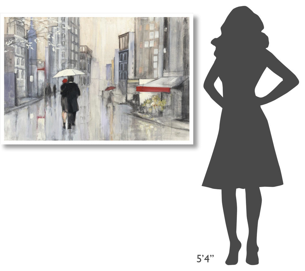 "Spring Rain New York Crop" Digital Paper Print by Julia Purinton, 50"x34"