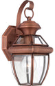 Newbury 1-Light Outdoor Lantern, Aged Copper