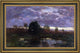 Eugene-Louis Boudin Pond at Sunset Framed Premium Canvas Print, 16"x24"