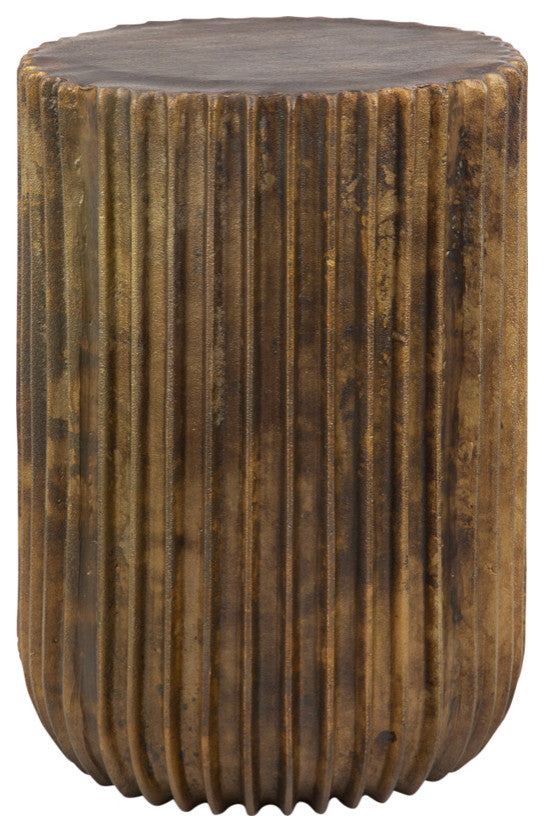 Uttermost Peaks And Valleys Gold Accent Table