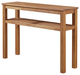 Tiburon KD Console Table with Shelf, Amber