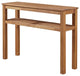Tiburon KD Console Table with Shelf, Amber