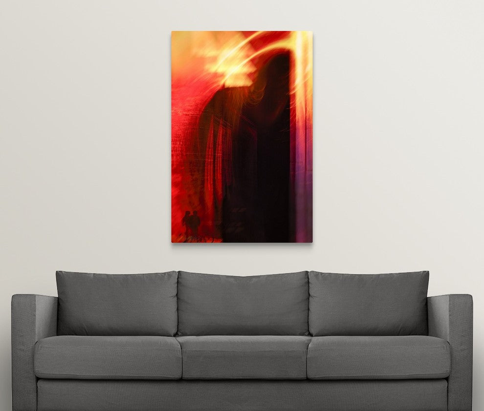 "Hudson River Sunset" Wrapped Canvas Art Print, 32"x48"x1.5"