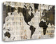 "Crate World Map Neutral" By Sue Schlabach, Giclee Print on Gallery Wrap Canvas
