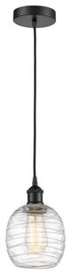 Innovations 616-1P-BK-G1013-LED 1-Light Mini Pendant, Matte Black