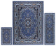 Home Dynamix Ariana Ksara Area Rug 3 Piece Set, Border Country Blue