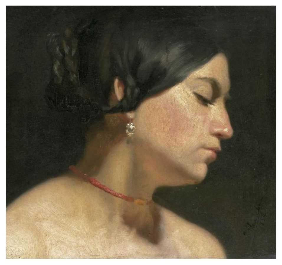 "Maria Magdalena, 1854" Digital Paper Print by Sir Lawrence Alma-Tadema, 24"x23"