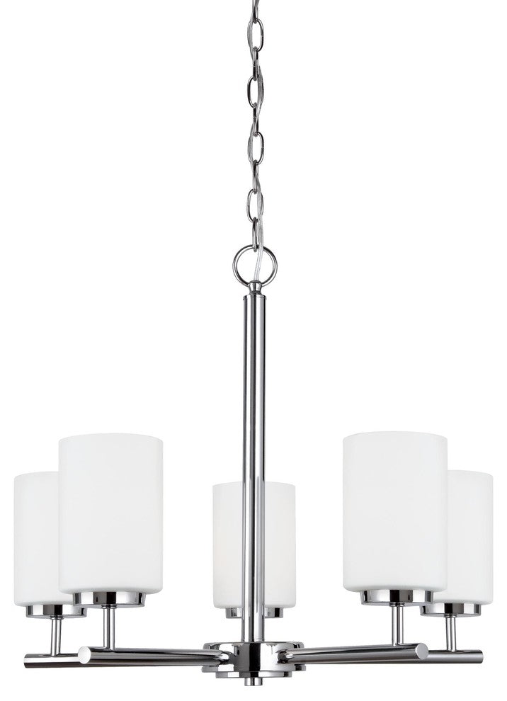 Generation Lighting Lighting 5-Light Chandelier, Chrome