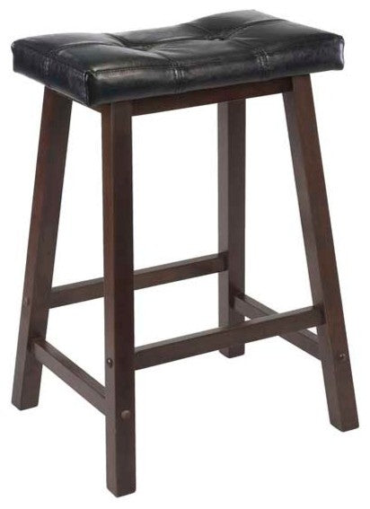 Orlando 3-Piece Set High Table, 2 Shelves With 4 Cushion Seat Stools