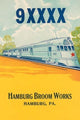 9XXXX Bullet Train Broom Label- Gallery Wrapped Canvas Art 28" x 42"