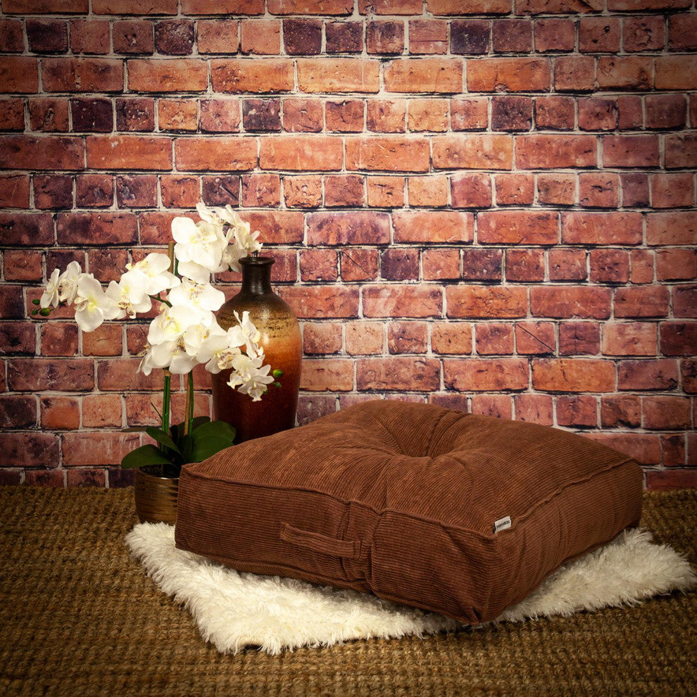 Parkland Collection Alena Brown Floor Pillow