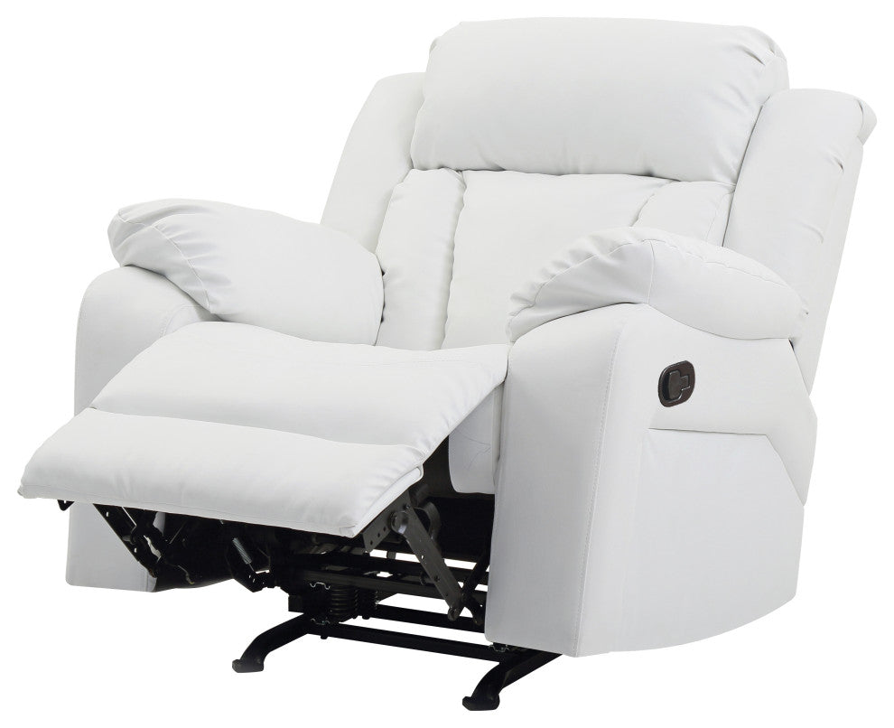 Springfield Rocker Recliner, White