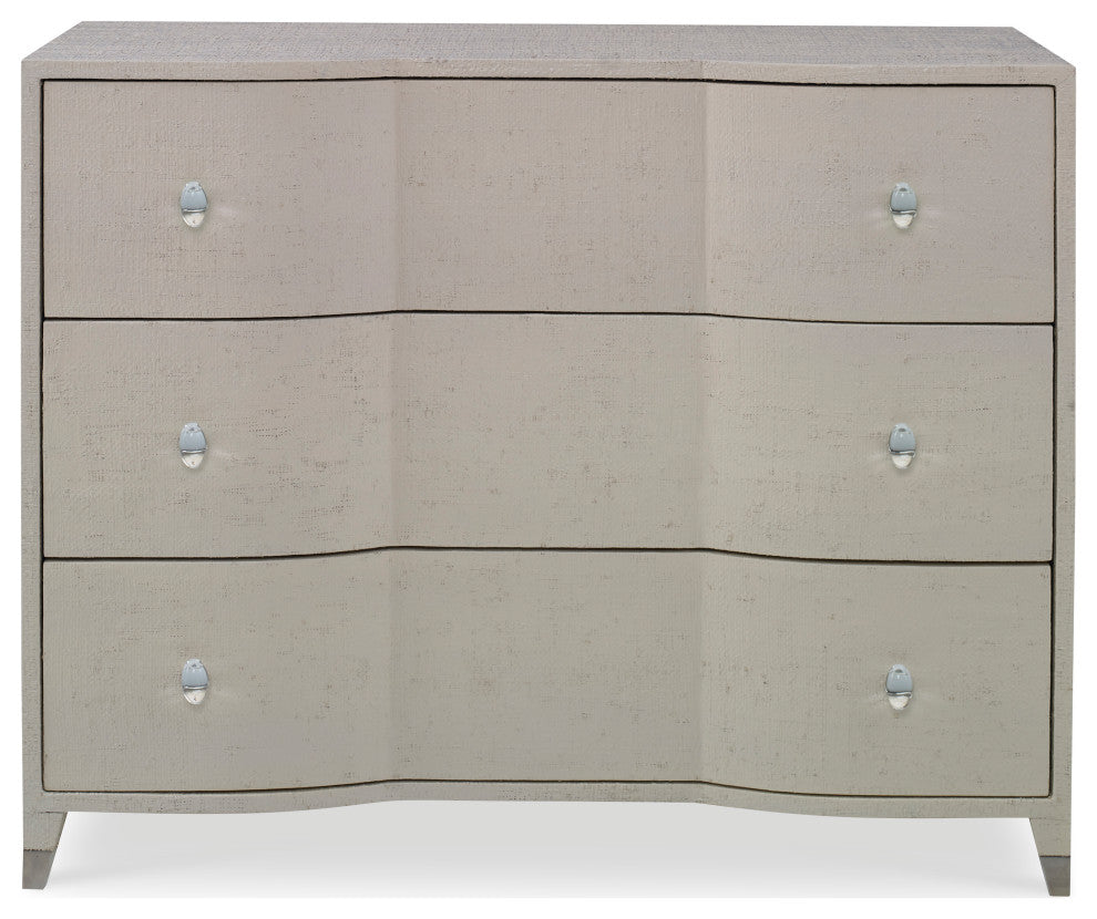 Ambella Home Collection Raffia Nightstand Linen 27168-230-007