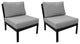 kathy ireland Madison Ave. Armless Sofa 2 Per Box in Slate