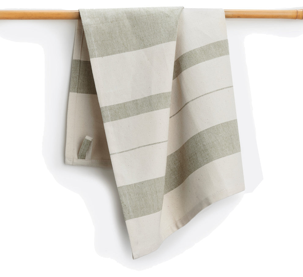 Sage Handwoven Cotton Kitchen Towel