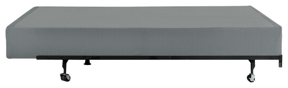 Benzara BM286446 Queen Folding Mattress Foundation Base, Polyester, Metal Frame