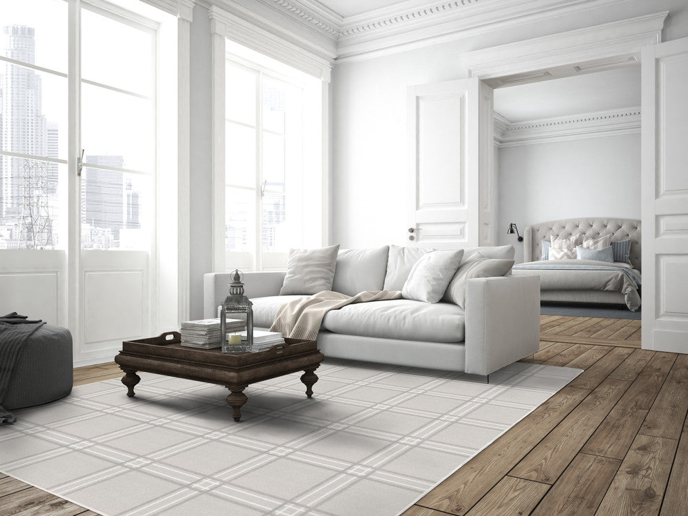 Joy Carpets Impressions Broadfield Area Rug, Dove, 7'8"x10'9"