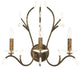 Serafina Wall Sconce, Hand Applied Venetian Golden Bronze