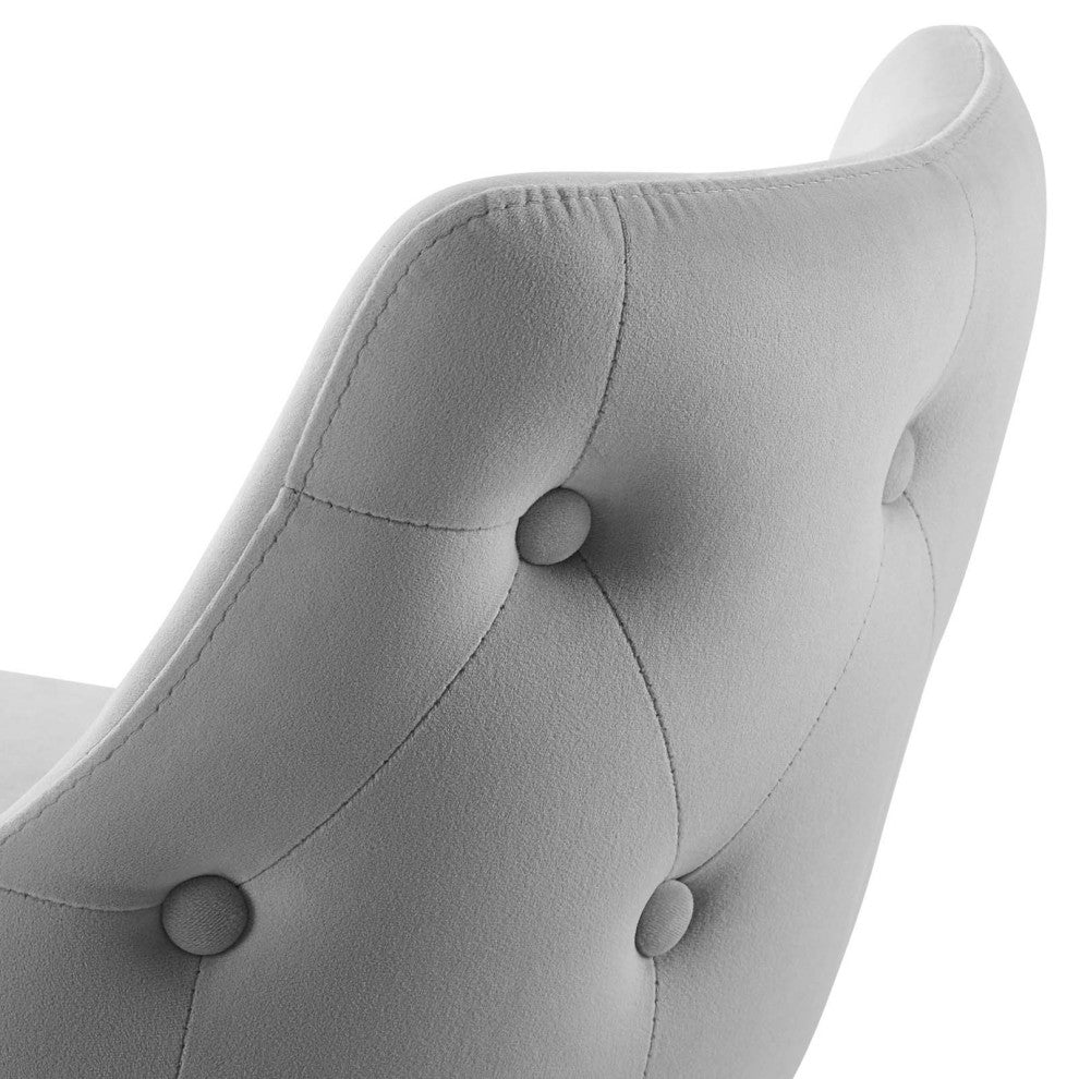 Counter Stool Chair, Set of 2, Velvet, Gray, Bar Pub Cafe Bistro Restaurant