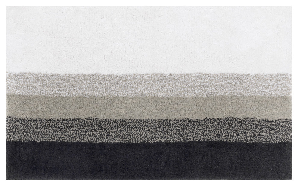 Avebury Cotton Bath Mat, Gray, 21x34