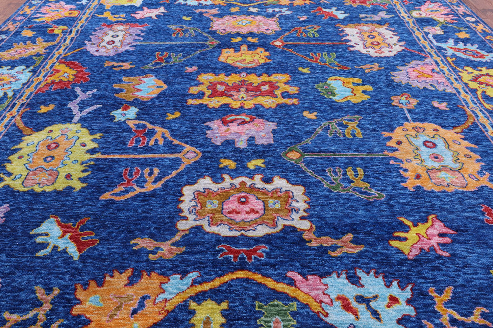 Handmade Turkish Oushak Wool Rug 12' 4" X 14' 8" - Q14770