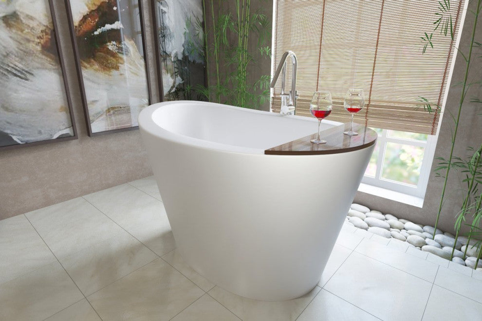 Aquatica True Ofuro Freestanding Stone Japanese Soaking Bathtub