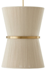 Capital Lighting 541261 Cecilia 6 Light 20"W Pendant - Bleached Natural Rope /