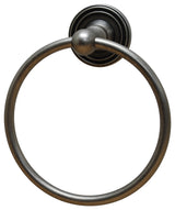 Bradford Towel Ring, Aged Pewter
