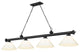 Zlite 2306-4MB-PWH 4-Light Billiard, White