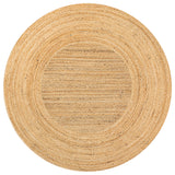 Harmony Boho Jute Circle Natural Round Area Rug, 5' Round
