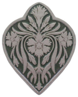 Dianthus Knob, Antique-Style Pewter-Sage