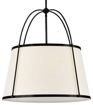 Hinkley Clarke Medium Drum Chandelier, Black
