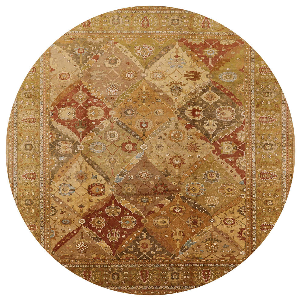 Ahgly Company Indoor Round Mid-Century Modern Area Rugs, 5' Round