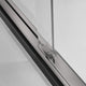 Frederick 47 in. W x 76 in. H Shower Door in Brushed Nickel with Frosted Glass