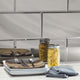 8 in x 16 in Beveled Glass Mirror Large Format Subway Tile in Glossy Silver