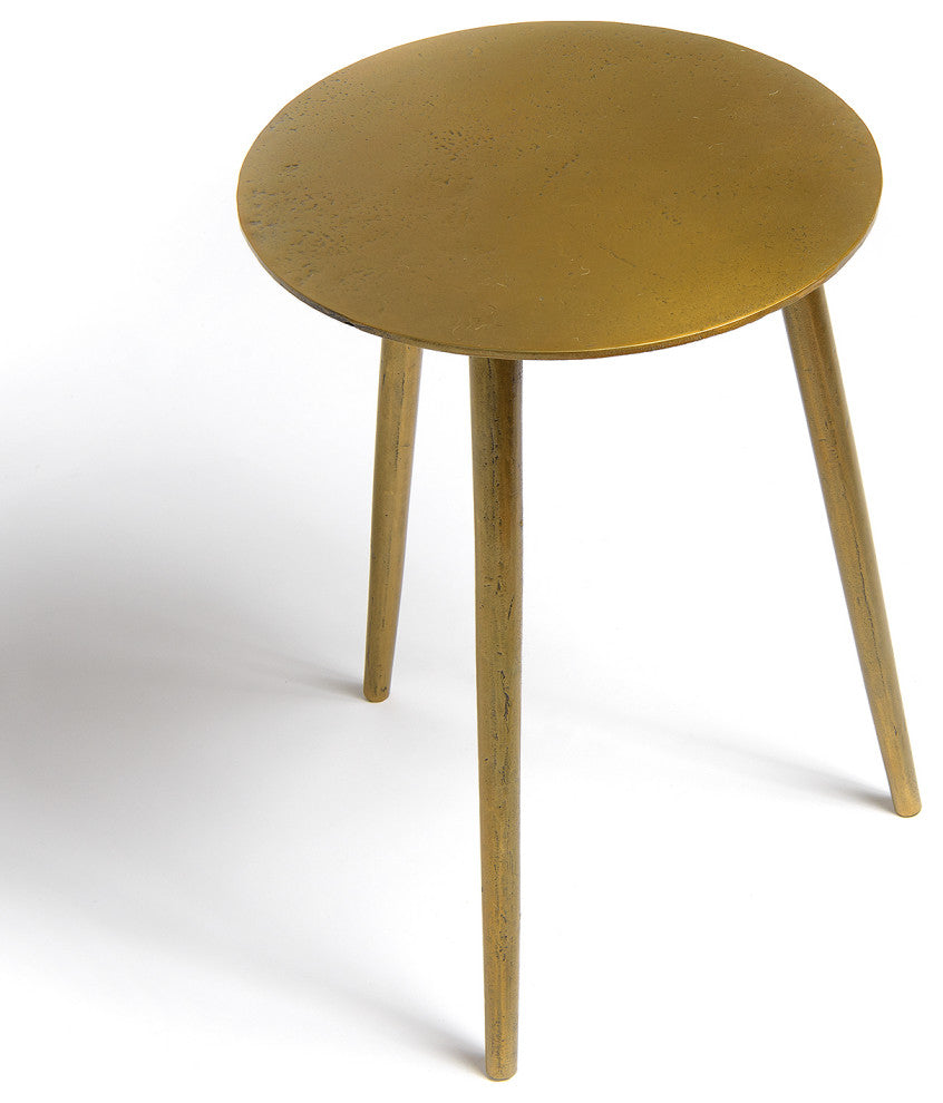 Orissa Brass Finish Accent Table