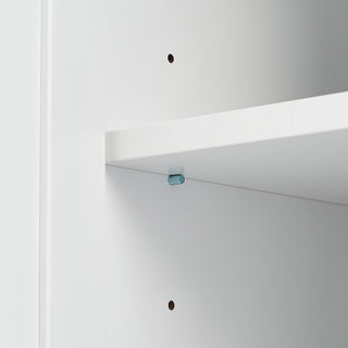 70" Wood 2-door Bath Cabinet, Adjustable Shelves, White