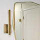 Aged Brass Modern Wall With Frosted Acrylic
