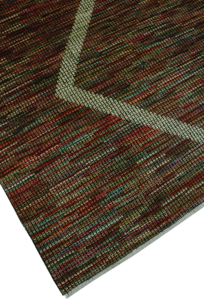 High-Low Chobi Boston Red Rug, 7''11x10''3