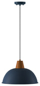 Industrial 1-light Metal Pendant Lighting Fxiture For Kitchen Island, Blue
