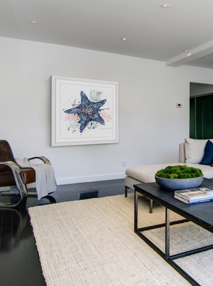 "Etoile de Bleue" Framed Painting Print