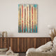 "Retro Skis" Colorful Wall Art Digital Print on Solid Wood, 36"x24"