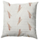 Feather Stripe Decorative Throw Pillow, Basswood Brown, 26"x26"