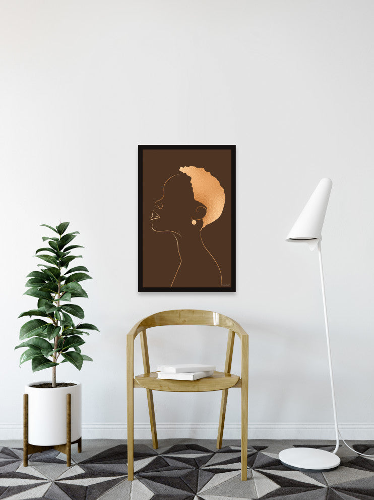 "Short Hair Donï¿½t Care" Framed Painting Print, 12x18