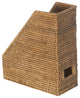 La Jolla Handwoven Rattan Magazine File, Handwoven, Honey-Brown