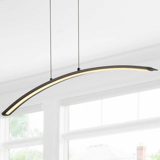 Roxanna 41.5" Dimmable Adjustable Integrated LED Linear Pendant, Black