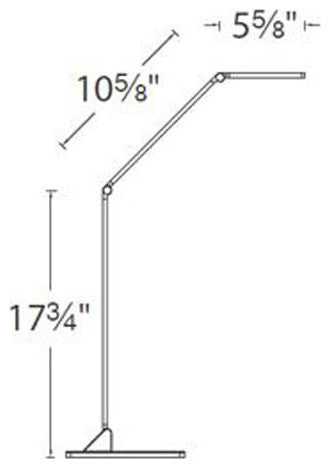 Modern Forms Boxie LED Task Lamp, Brushed Aluminum